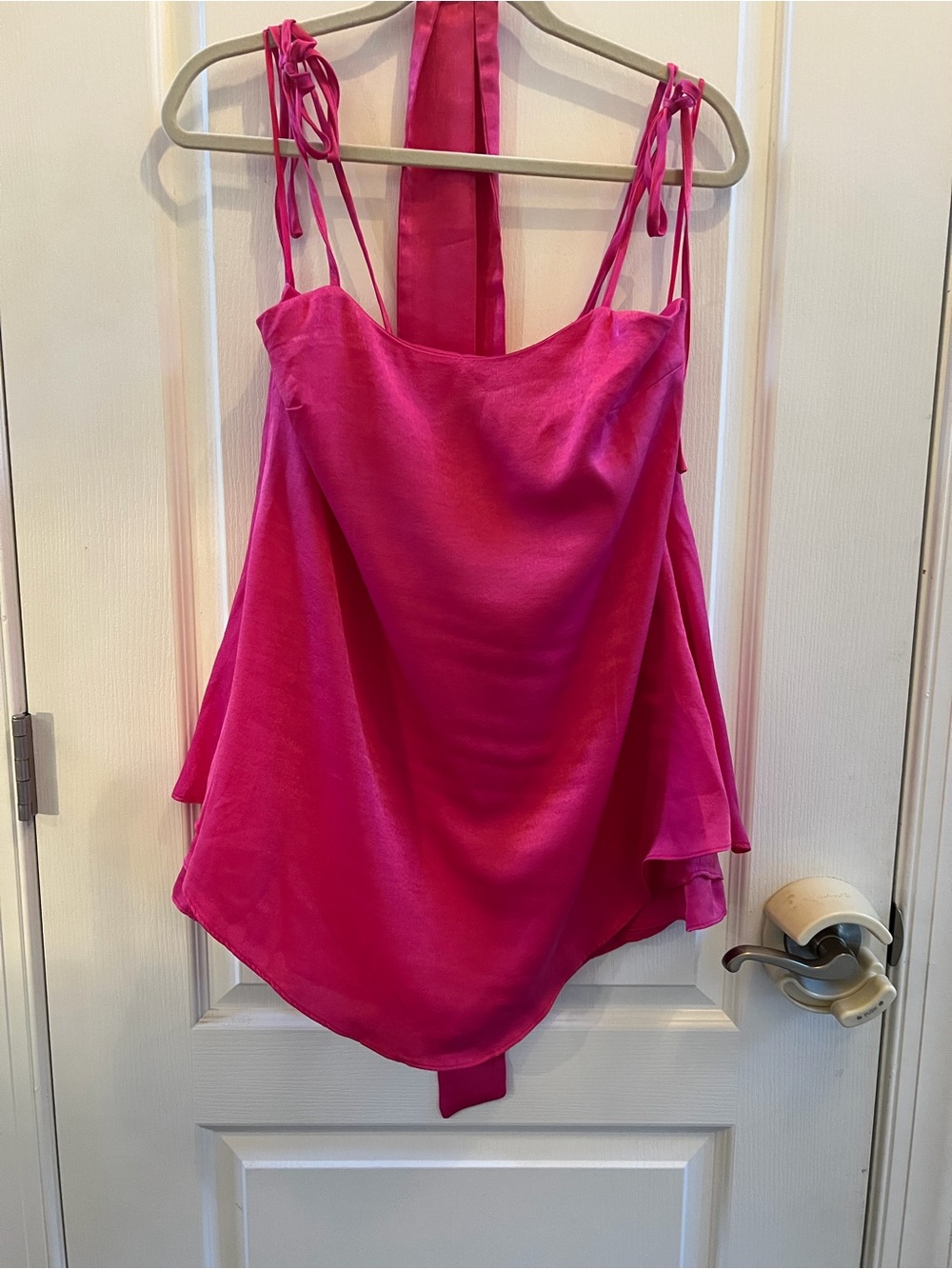 Vici Hot Pink Tie-Strap Romper